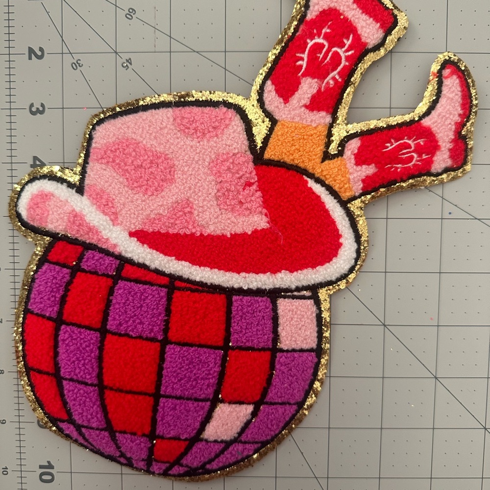 Swiftie over sized chenille iron on patch